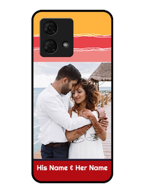 Custom Motorola Moto G84 5G Custom Glass Phone Case - Colorful Case Design