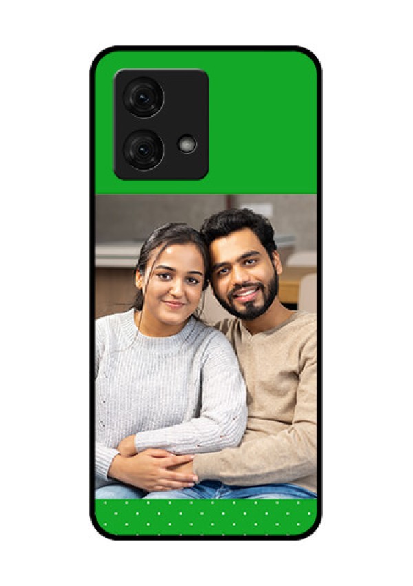 Motorola Moto G84 5G Custom Glass Phone Case - Green Pattern Design