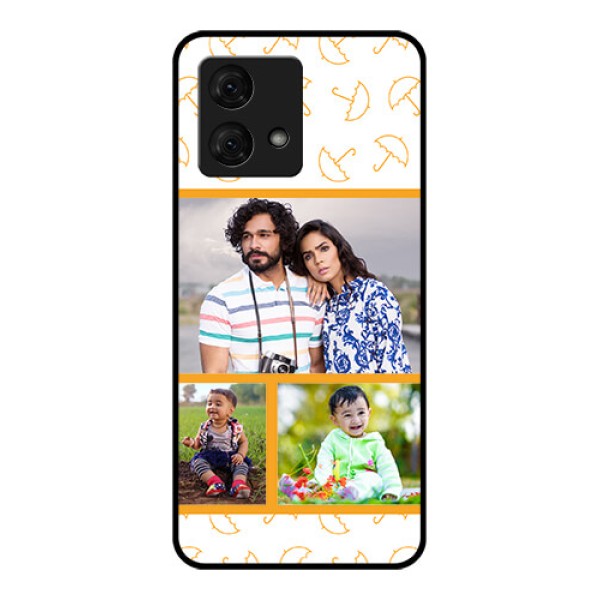 Motorola Moto G84 5G Custom Glass Phone Case - Yellow Pattern Design Motorola Moto G84 5G Custom Glass Phone Case - Yellow Pattern Design