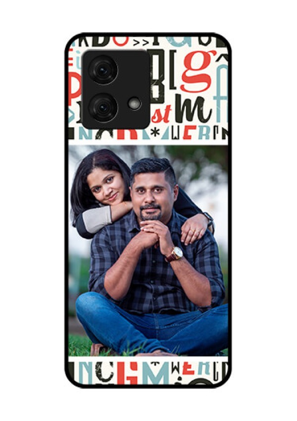 Motorola Moto G84 5G Custom Glass Phone Case - Alphabet Design