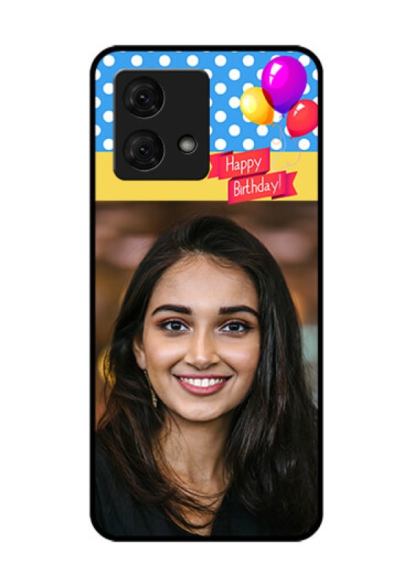 Motorola Moto G84 5G Custom Glass Phone Case - Happy Birthday Design