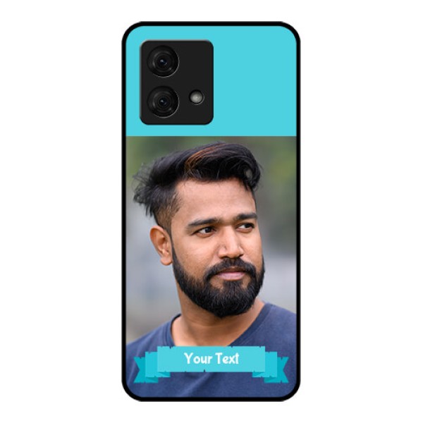Motorola Moto G84 5G Custom Glass Phone Case - Blue Color Design