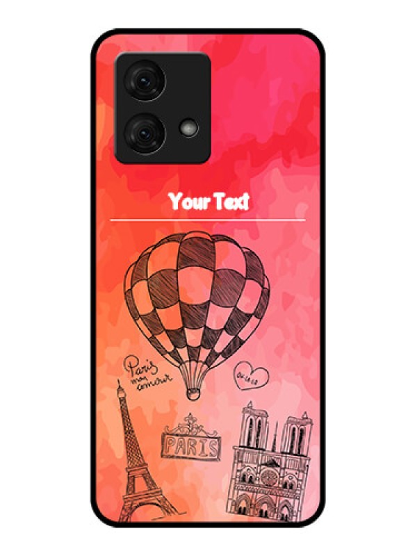 Custom Motorola Moto G84 5G Custom Glass Phone Case - Paris Theme Design