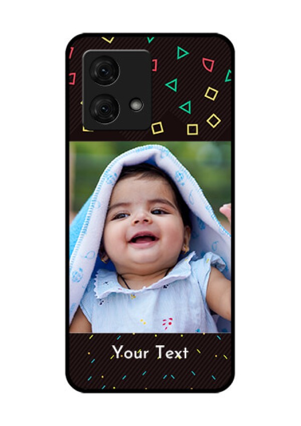 Motorola Moto G84 5G Custom Glass Phone Case - With Confetti Birthday Design