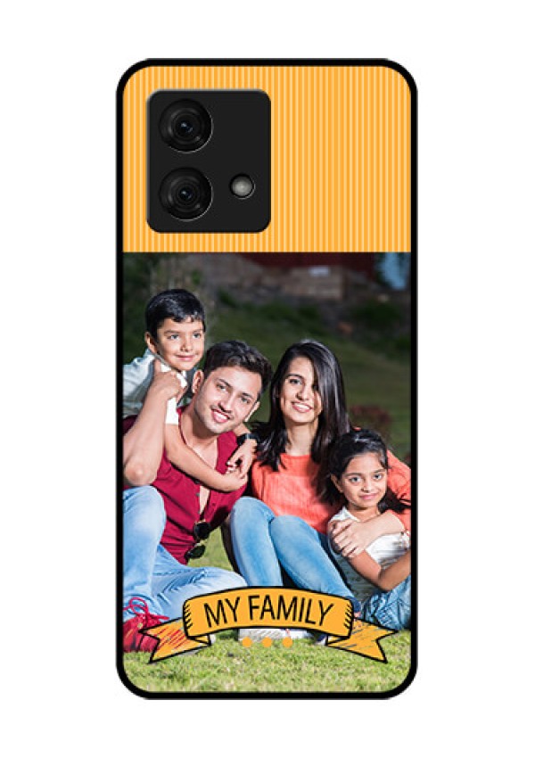 Motorola Moto G84 5G Custom Glass Phone Case - My Family Design