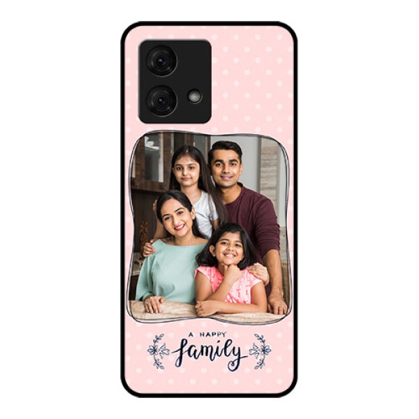 Motorola Moto G84 5G Custom Glass Phone Case - Family With Dots Design Motorola Moto G84 5G Custom Glass Phone Case - Family With Dots Design
