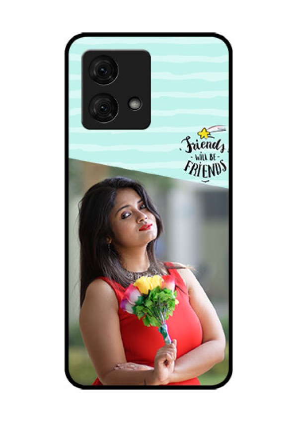 Motorola Moto G84 5G Custom Glass Phone Case - Friends Picture Icon Design