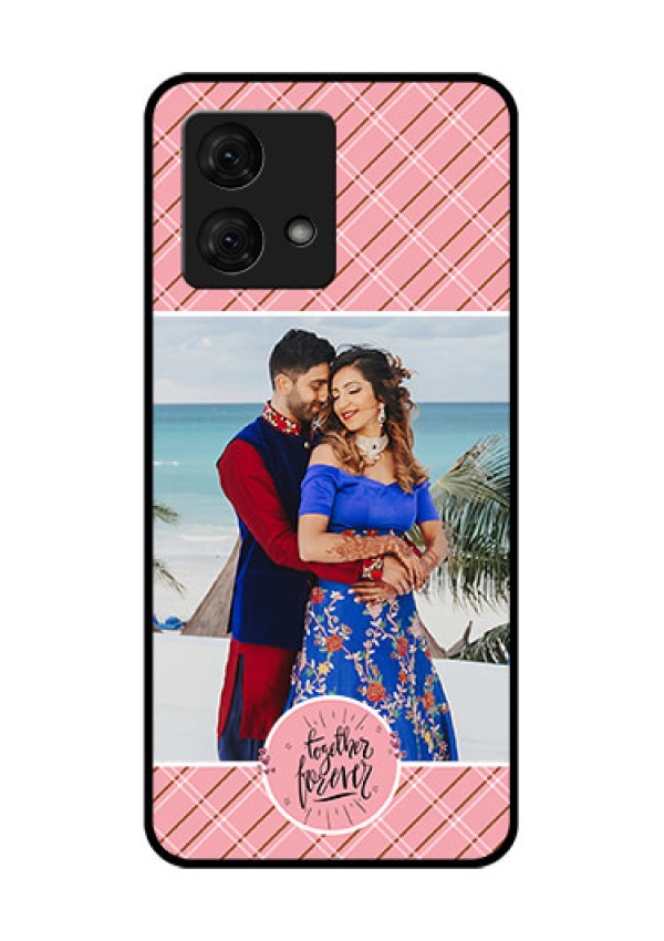 Motorola Moto G84 5G Custom Glass Phone Case - Together Forever Design