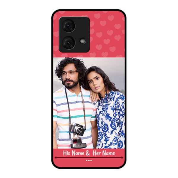 Motorola Moto G84 5G Custom Glass Phone Case - Simple Love Design