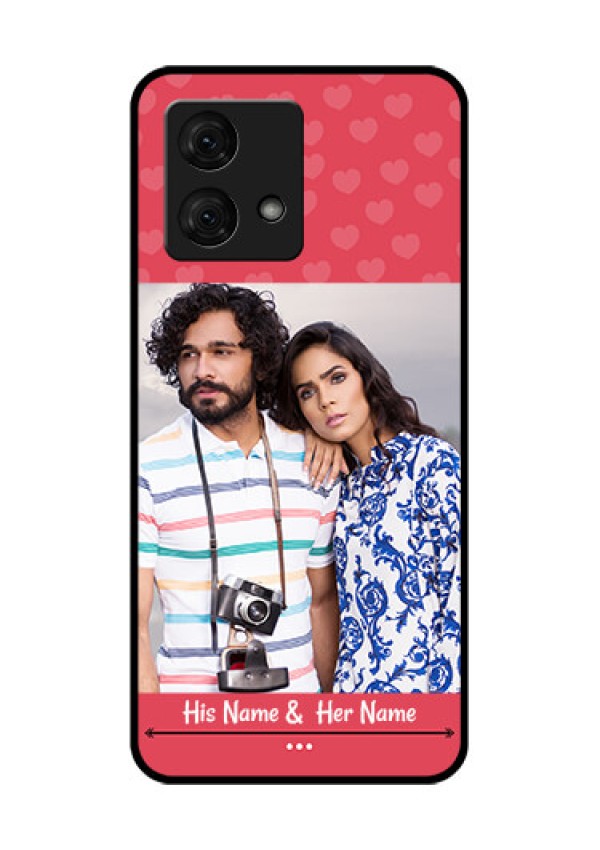 Motorola Moto G84 5G Custom Glass Phone Case - Simple Love Design