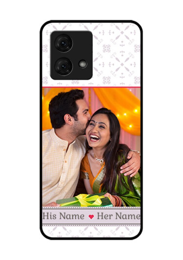 Motorola Moto G84 5G Custom Glass Phone Case - With Photo And Ethnic Design