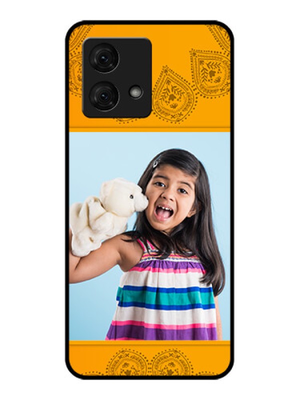 Custom Motorola Moto G84 5G Custom Glass Phone Case - Photo Wedding Design