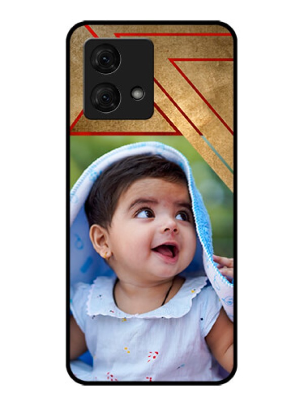 Custom Motorola Moto G84 5G Custom Glass Phone Case - Gradient Abstract Texture Design