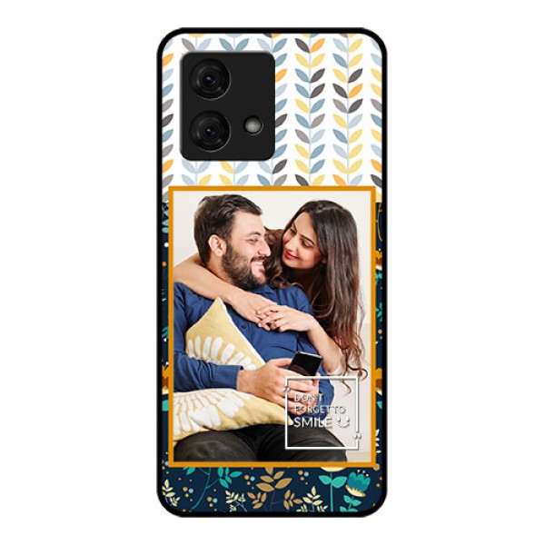Motorola Moto G84 5G Custom Glass Phone Case - Pattern Design