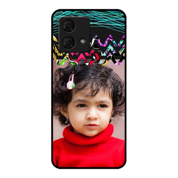 Motorola Moto G84 5G Custom Glass Phone Case - Neon Abstract Design