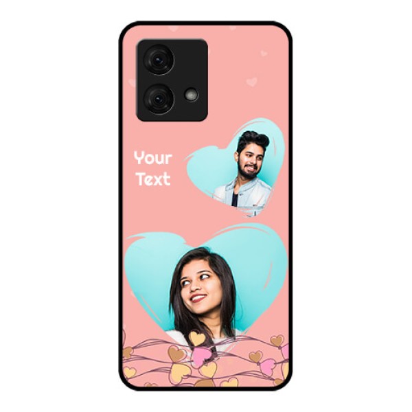 Motorola Moto G84 5G Custom Glass Phone Case - Love Doodle Design