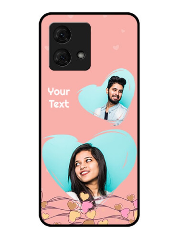 Custom Motorola Moto G84 5G Custom Glass Phone Case - Love Doodle Design