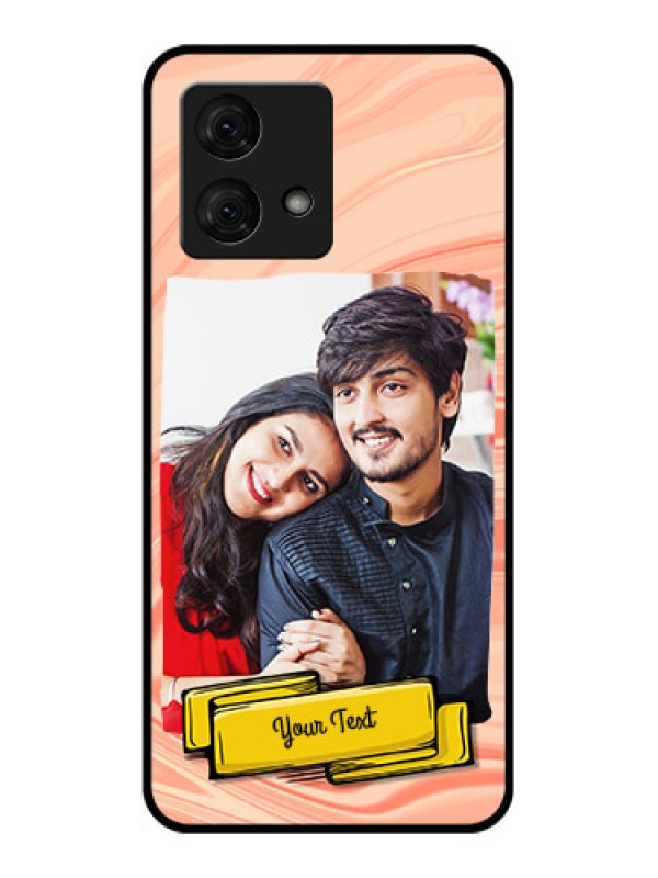 Custom Motorola Moto G84 5G Custom Glass Phone Case - Marble Texture Design