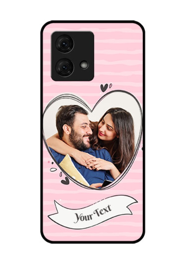 Motorola Moto G84 5G Custom Glass Phone Case - Vintage Heart Design