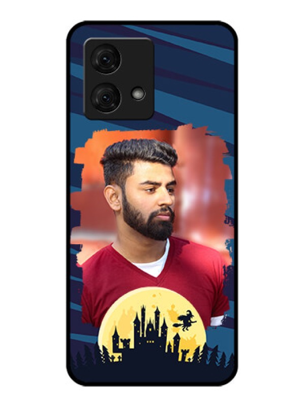 Custom Motorola Moto G84 5G Custom Glass Phone Case - Halloween Witch Design