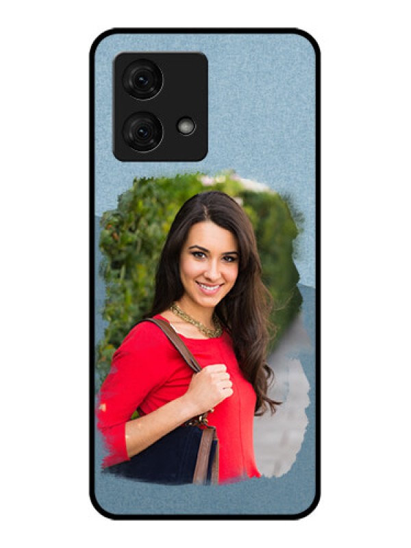 Custom Motorola Moto G84 5G Custom Glass Phone Case - Grunge Line Art Design