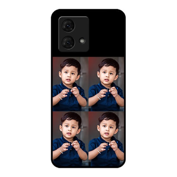 Motorola Moto G84 5G Custom Glass Phone Case - 4 Image Holder Design Motorola Moto G84 5G Custom Glass Phone Case - 4 Image Holder Design