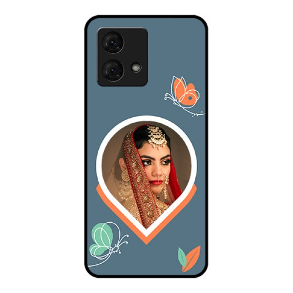 Motorola Moto G84 5G Custom Glass Phone Case - Droplet Butterflies Design Motorola Moto G84 5G Custom Glass Phone Case - Droplet Butterflies Design