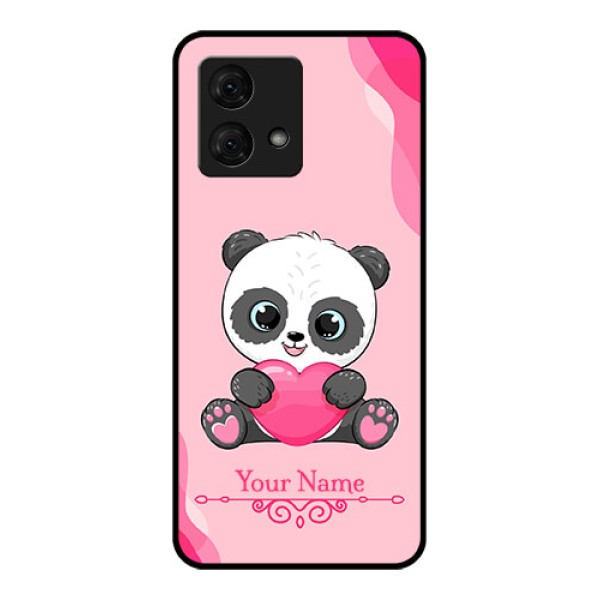Motorola Moto G84 5G Custom Glass Phone Case - Cute Panda Design