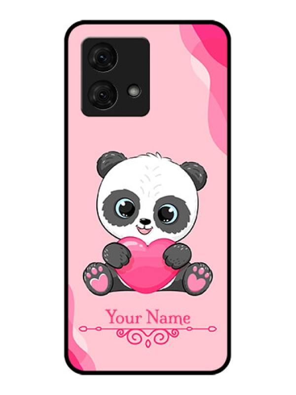 Custom Motorola Moto G84 5G Custom Glass Phone Case - Cute Panda Design