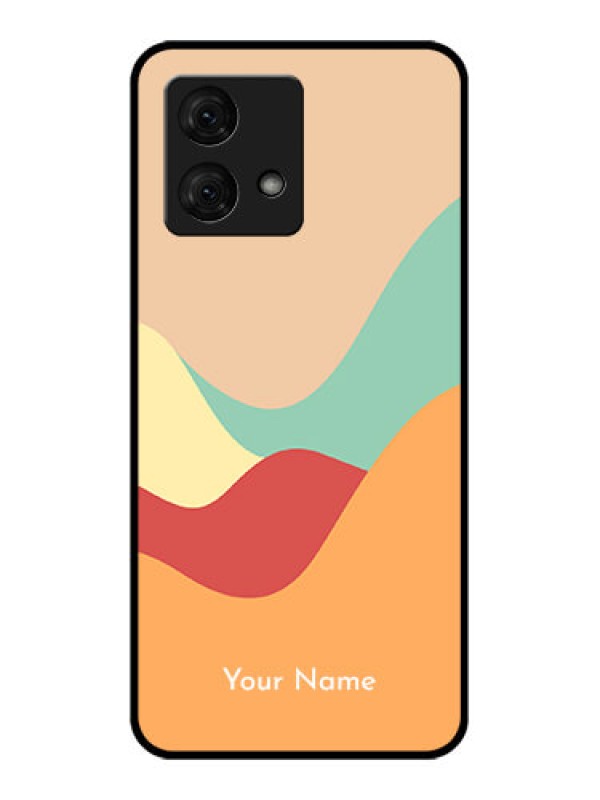 Custom Motorola Moto G84 5G Custom Glass Phone Case - Ocean Waves Multi - Colour Design