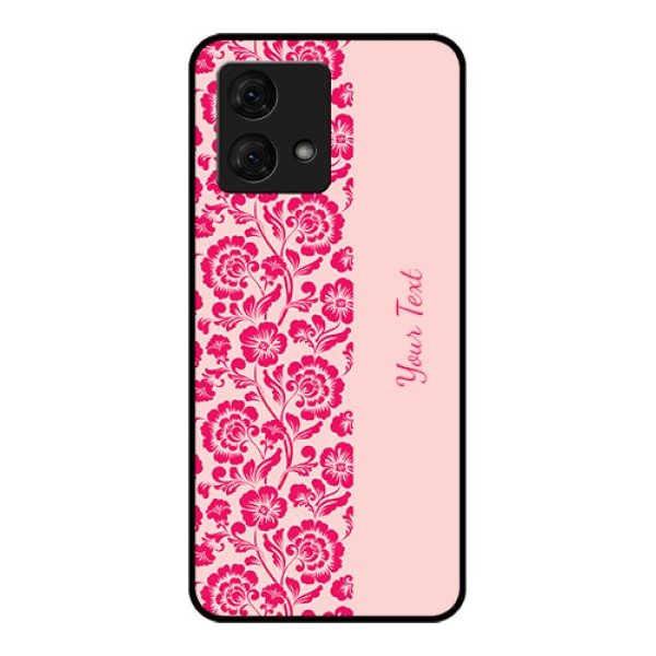 Motorola Moto G84 5G Custom Glass Phone Case - Attractive Floral Pattern Design Motorola Moto G84 5G Custom Glass Phone Case - Attractive Floral Pattern Design