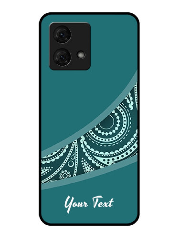 Custom Motorola Moto G84 5G Custom Glass Phone Case - Semi Visible Floral Design