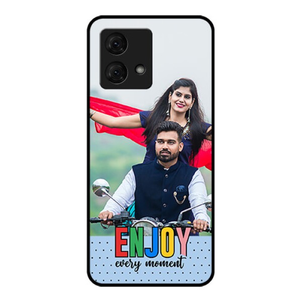 Motorola Moto G84 5G Custom Glass Phone Case - Enjoy Every Moment Design Motorola Moto G84 5G Custom Glass Phone Case - Enjoy Every Moment Design