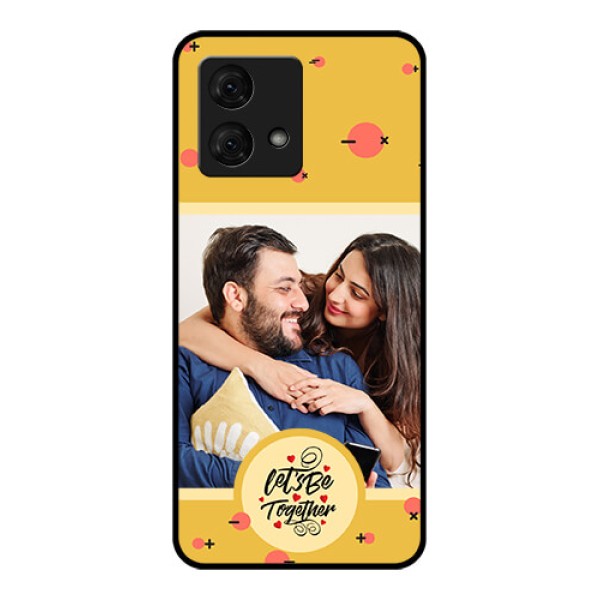Motorola Moto G84 5G Custom Glass Phone Case - Lets Be Together Design Motorola Moto G84 5G Custom Glass Phone Case - Lets Be Together Design