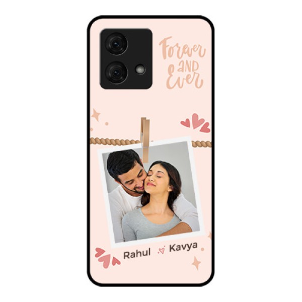 Motorola Moto G84 5G Custom Glass Phone Case - Forever And Ever Love Design Motorola Moto G84 5G Custom Glass Phone Case - Forever And Ever Love Design