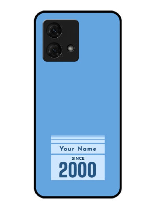 Custom Motorola Moto G84 5G Custom Glass Phone Case - Custom Year Of Birth Design