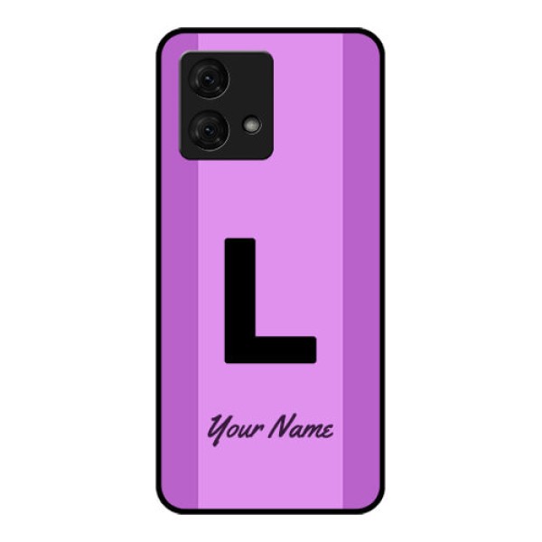 Motorola Moto G84 5G Custom Glass Phone Case - Tricolor Custom Text Design Motorola Moto G84 5G Custom Glass Phone Case - Tricolor Custom Text Design