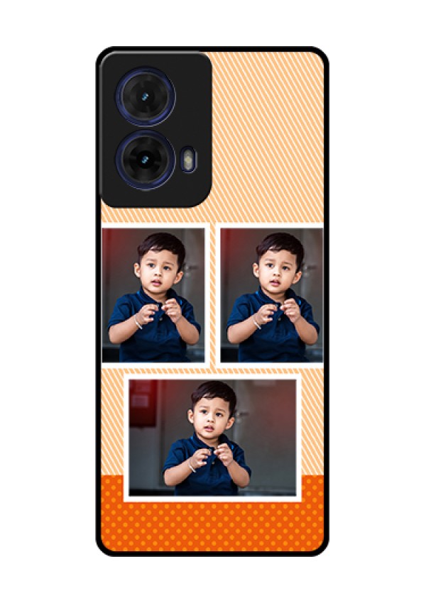 Moto G85 5G Custom Glass Phone Case - Bulk Photos Upload Design