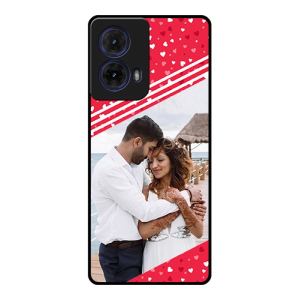 Moto G85 5G Custom Glass Phone Case - Valentines Gift Design