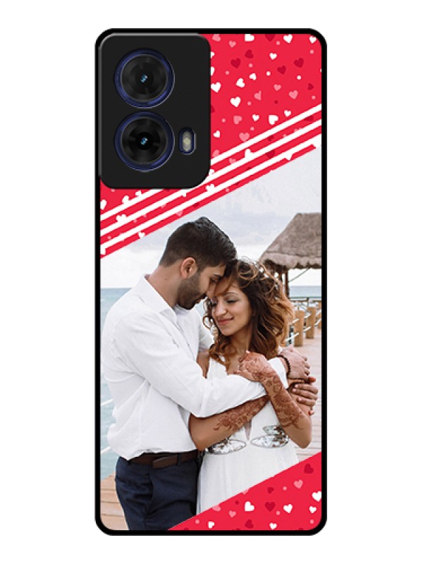 Custom Moto G85 5G Custom Glass Phone Case - Valentines Gift Design