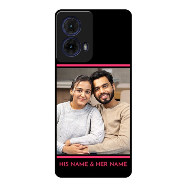 Moto G85 5G Custom Glass Phone Case - With Add Text Design