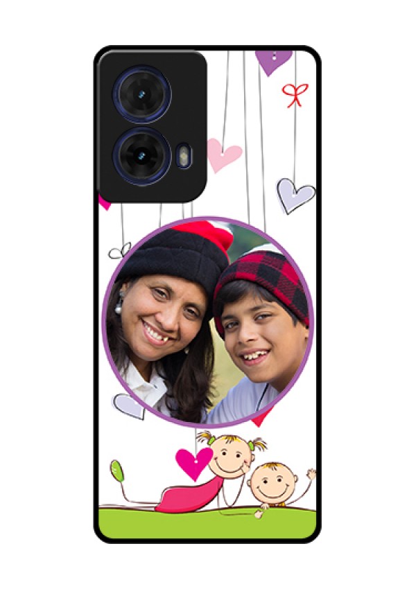 Moto G85 5G Custom Glass Phone Case - Cute Kids Phone Case Design