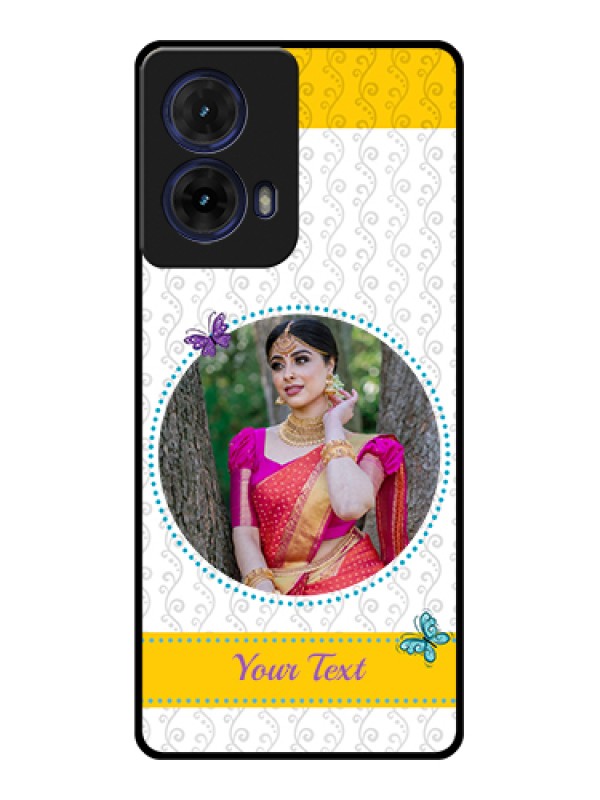 Custom Moto G85 5G Custom Glass Phone Case - Girls Premium Case Design