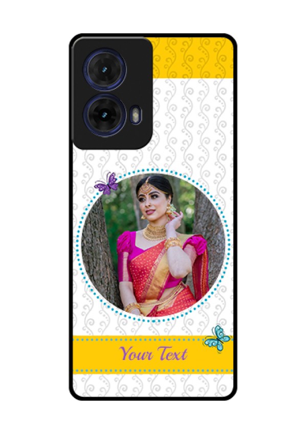 Moto G85 5G Custom Glass Phone Case - Girls Premium Case Design