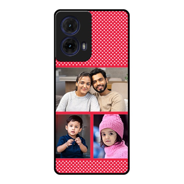 Moto G85 5G Custom Glass Phone Case - Bulk Photo Upload Design Moto G85 5G Custom Glass Phone Case - Bulk Photo Upload Design