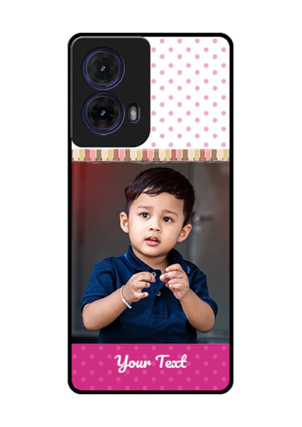 Moto G85 5G Custom Glass Phone Case - Cute Girls Cover Design