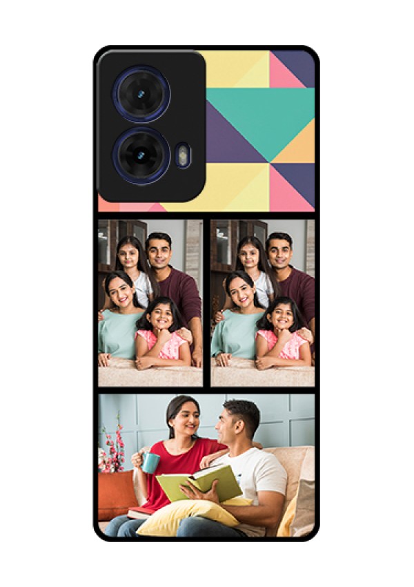 Moto G85 5G Custom Glass Phone Case - Bulk Pic Upload Design