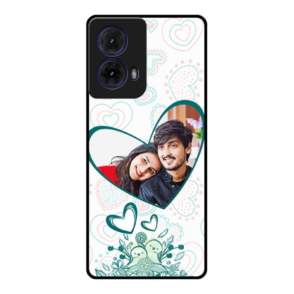 Moto G85 5G Custom Glass Phone Case - Premium Couple Design