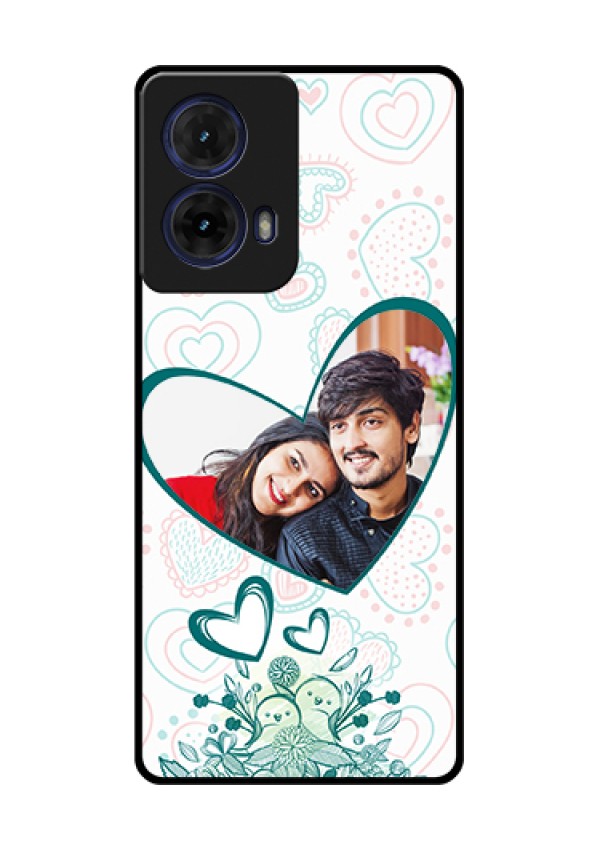 Moto G85 5G Custom Glass Phone Case - Premium Couple Design