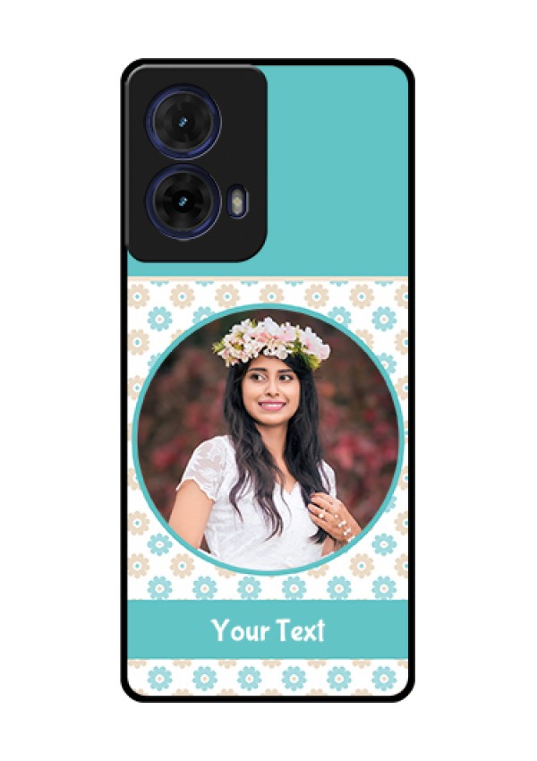 Moto G85 5G Custom Glass Phone Case - Beautiful Flowers Design